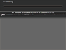 Tablet Screenshot of docfest.org